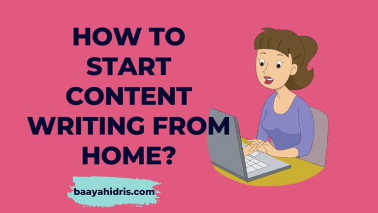 How to start content writing from home?